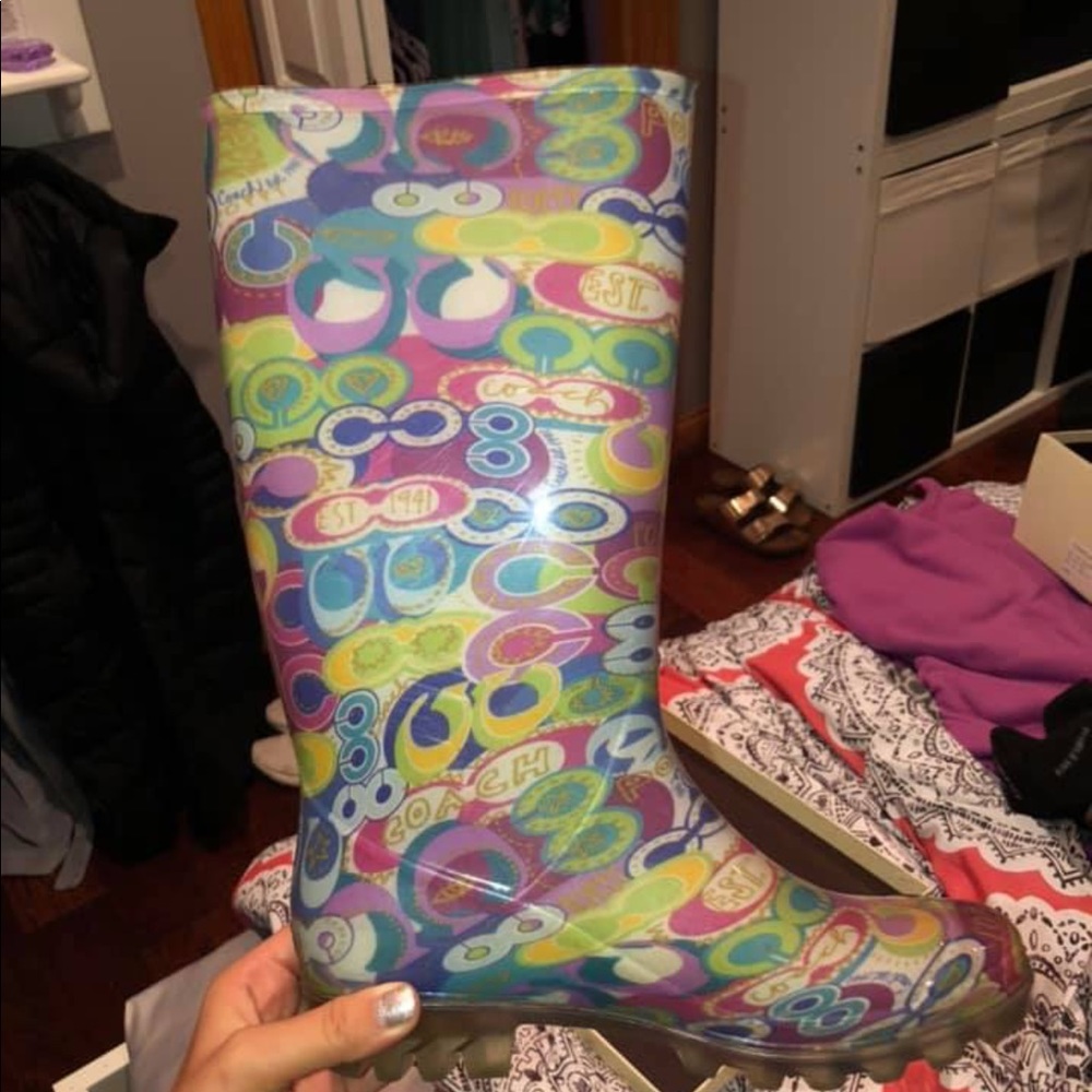 Coach rain boots